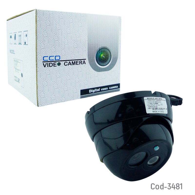 Camara De Vigilancia Tipo Domo Ultra De 1 LED Modelo 1618C 12cm x 8cm por mayor en Chile