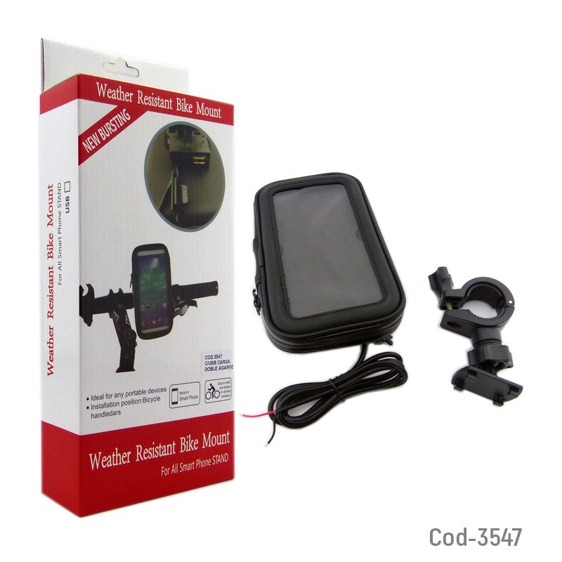 Porta smartphone usb impermeable para moto, de alta calidad. mayorista — imagen 3