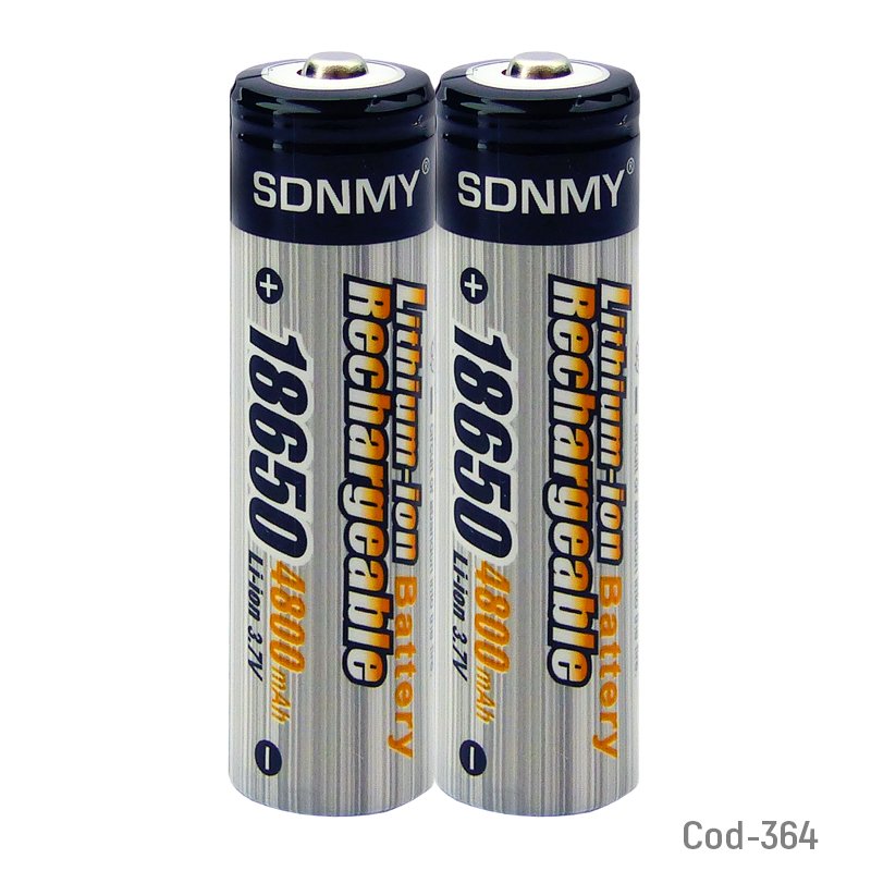 Pilas SDNMY Modelo 18650 3.7 Volt, 4.800 Mah, Recargables. Set X2 2 PZA por mayor en Chile