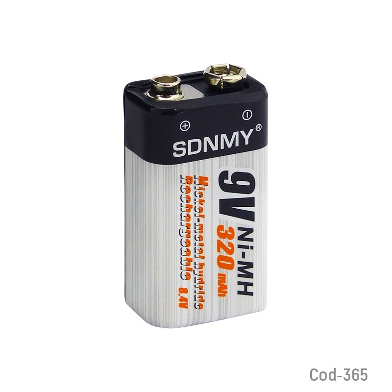 Bateria recargable marca sdnmy de 9v 320 mah, en blister. mayorista — imagen 2