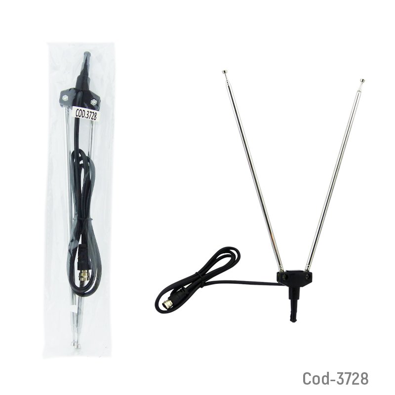 Antena coaxial 80cm, national, 4 segmentos. en bolsa - pack de 20 unidades mayorista — imagen 2