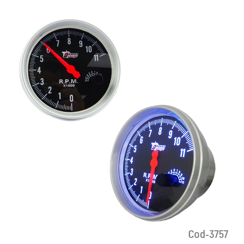 Tacometro analogo de 5” marca auto dragon gauge. mayorista — imagen 2