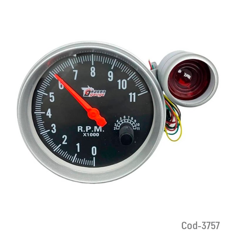 Tacometro analogo de 5” marca auto dragon gauge. mayorista — imagen 3