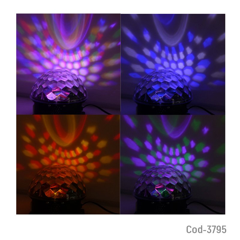 Led magic ball bluetooth, usb, con control+ pendrive y parlantes mayorista — imagen 2