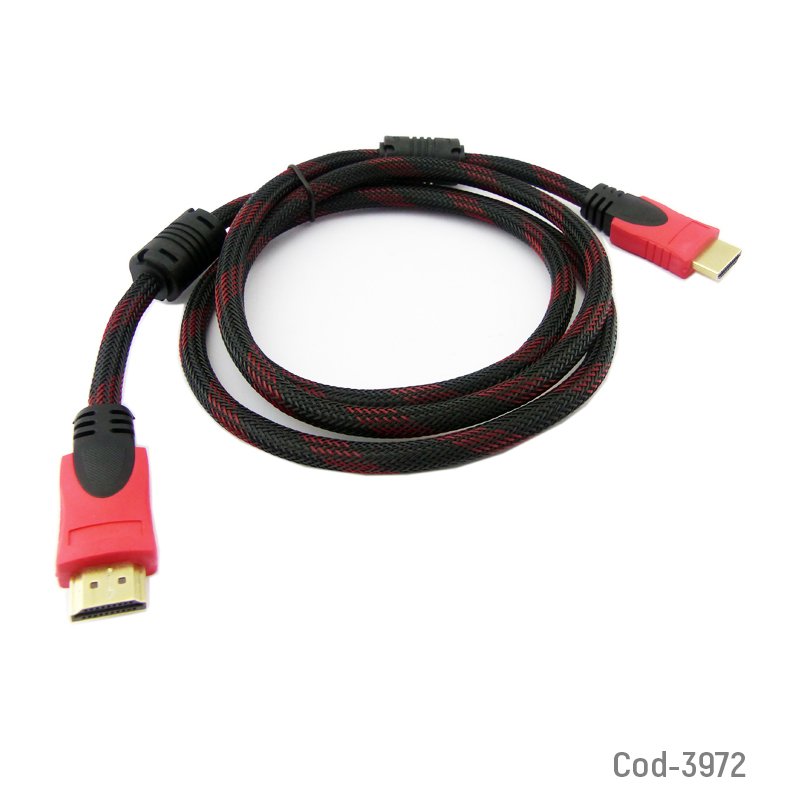 Cable hdmi 1,5 metros, doble filtro. en bolsa. - pack de 20 unidades mayorista — imagen 2