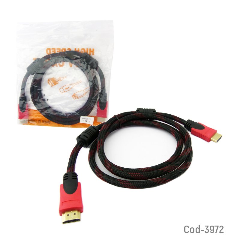 Cable hdmi 1,5 metros, doble filtro. en bolsa. - pack de 20 unidades mayorista — imagen 3