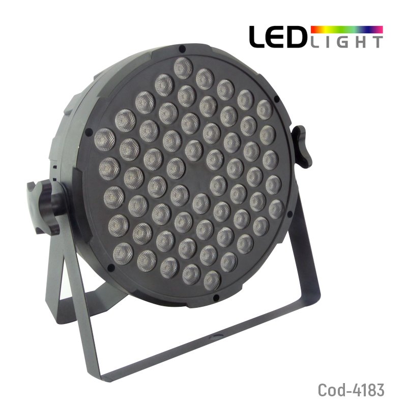 Luz Disco 60 LED, RGB, 120W, DMX. LCD, Profesional, En Caja 23cm x 10cm x 22,5cm por mayor en Chile