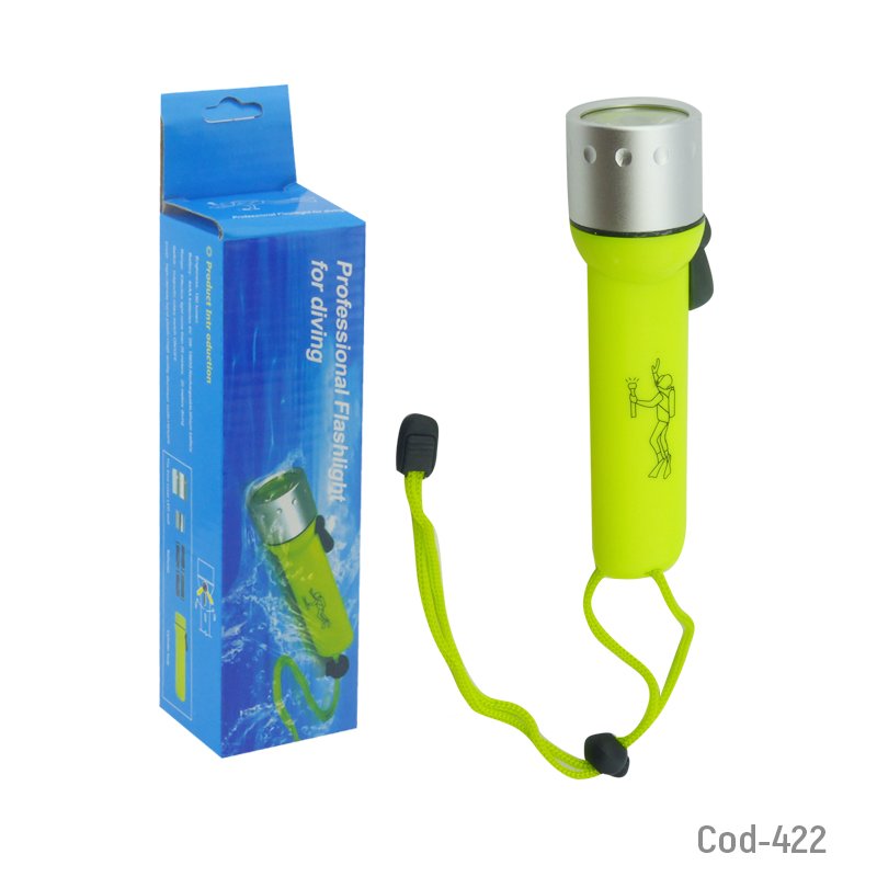 Linterna de buceo 3w, 120 lumens, 50 metros, sumergible - pack de 10 unidades mayorista — imagen 3