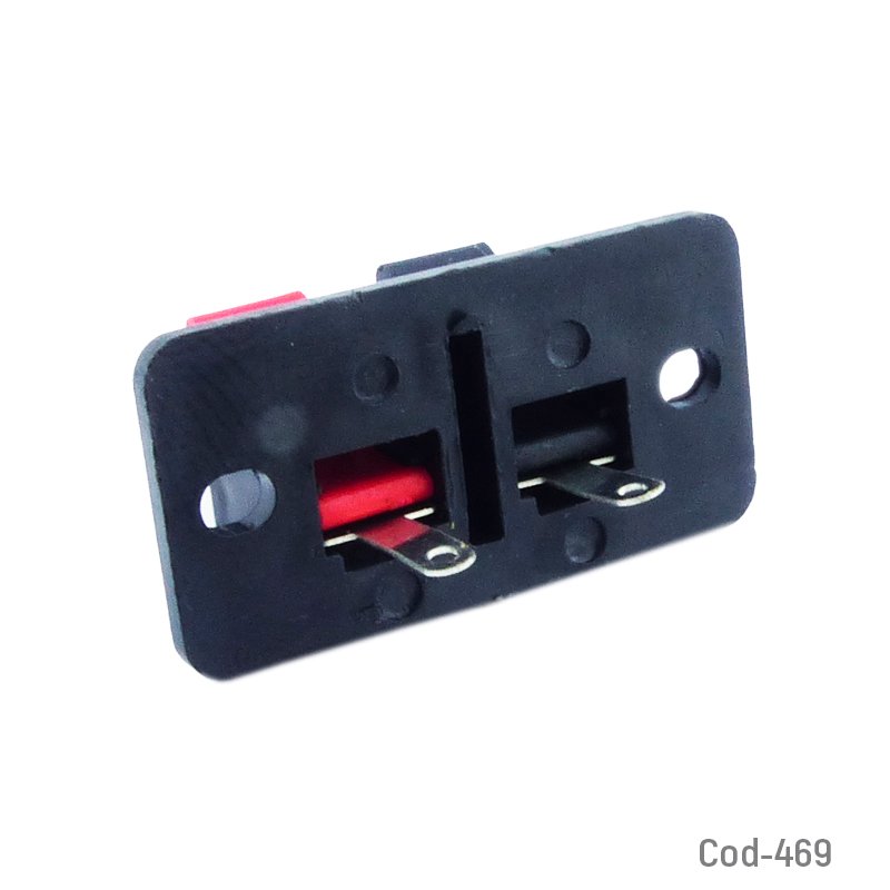 Terminal hembra para parlantes rojo y negro - pack de 100 unidades mayorista — imagen 2
