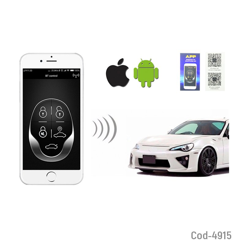 Alarma auto con aplicacion para smartphone, codigo variable, ios/android. mayorista — imagen 3