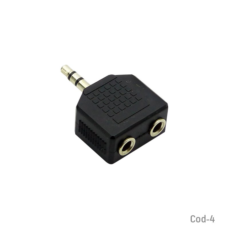 Adaptador de audio 3,5mm pololos estereo - pack de 100 unidades mayorista — imagen 2