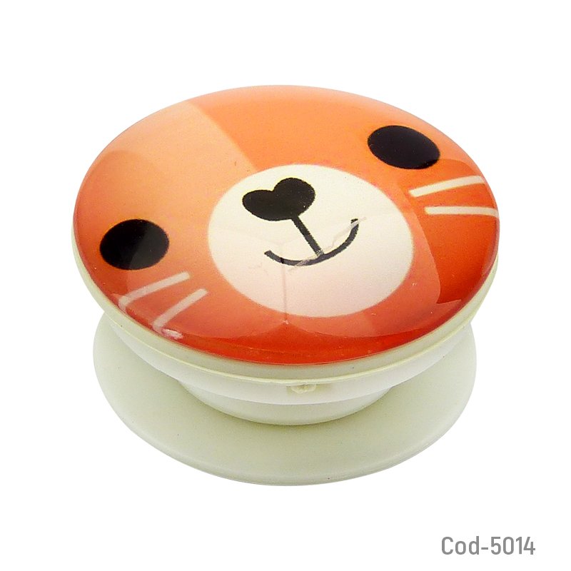 Soporte pop socket, diseños animales, adhesivo 10 diseños - pack de 50 unidades mayorista — imagen 2