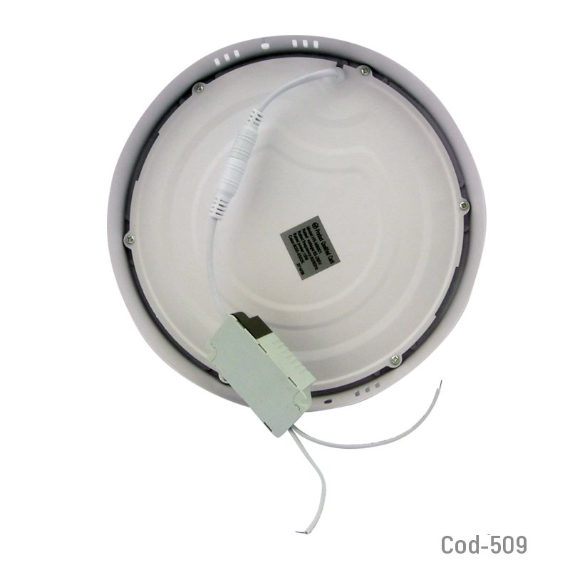 Foco led panel sobrepuesto, redondo de 18 watt luz fria, en caja. mayorista — imagen 3