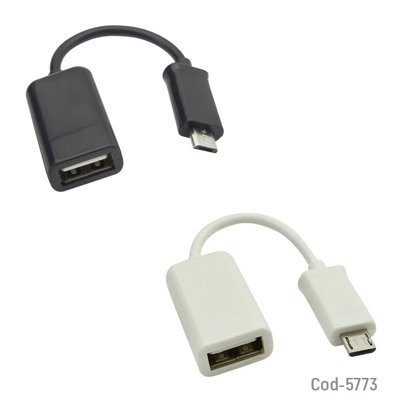 Cable otg a usb micro 5 pin, velocidad 2.0, 2 colores. - pack de 50 unidades mayorista — imagen 2