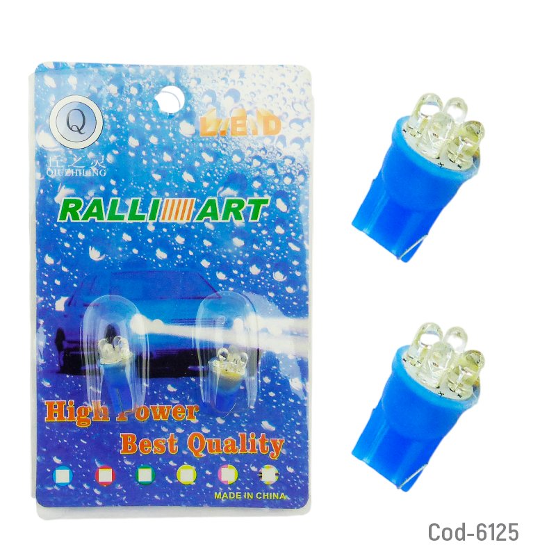 LED De 4 Puntas Redondas Cola De Pescado Azul Y Blanca. 2 cm x 1 cm por mayor en Chile