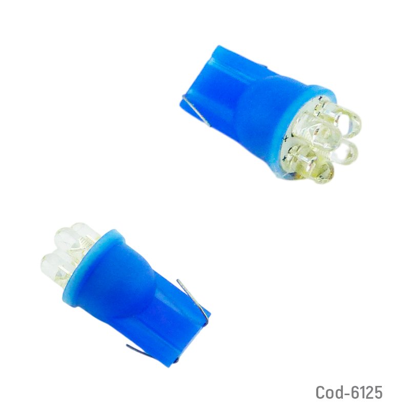 Led de 4 puntas redondas cola de pescado azul y blanca. - pack de 50 unidades mayorista — imagen 2