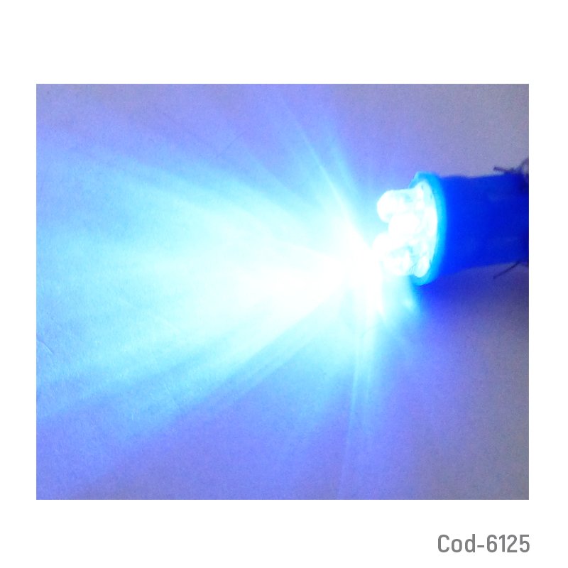 Led de 4 puntas redondas cola de pescado azul y blanca. - pack de 50 unidades mayorista — imagen 3