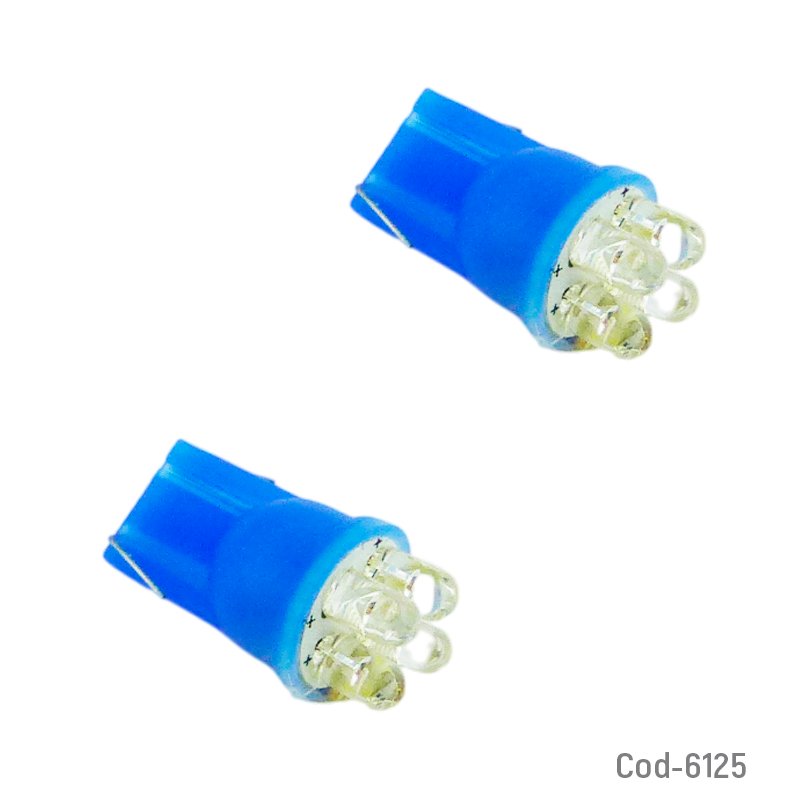 Led de 4 puntas redondas cola de pescado azul y blanca. - pack de 50 unidades mayorista — imagen 4