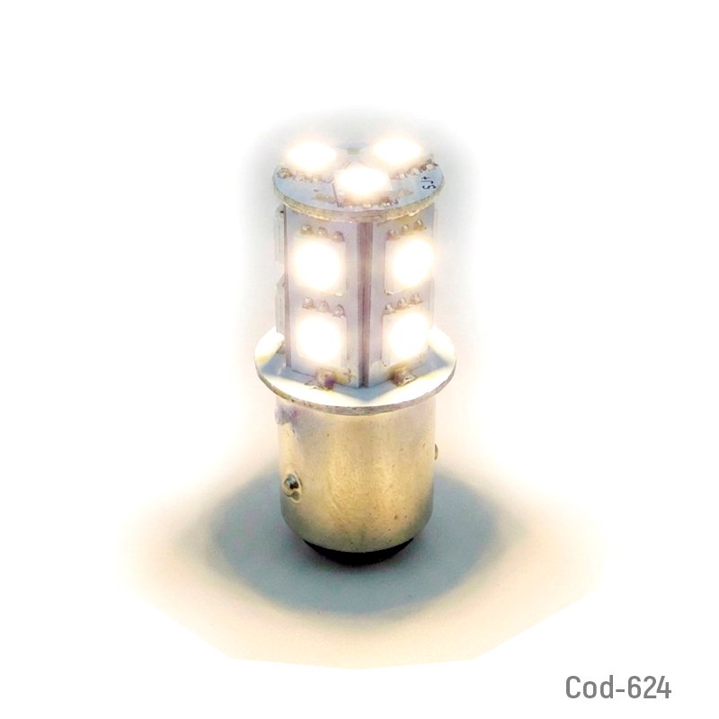 Ampolleta led strobo 5050 de 2 contactos color blanco a 12 volt marca dezzer mayorista — imagen 3