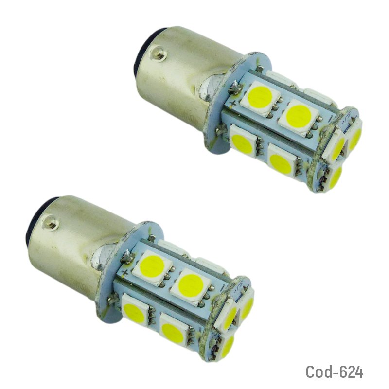 Ampolleta led strobo 5050 de 2 contactos color blanco a 12 volt marca dezzer mayorista — imagen 4