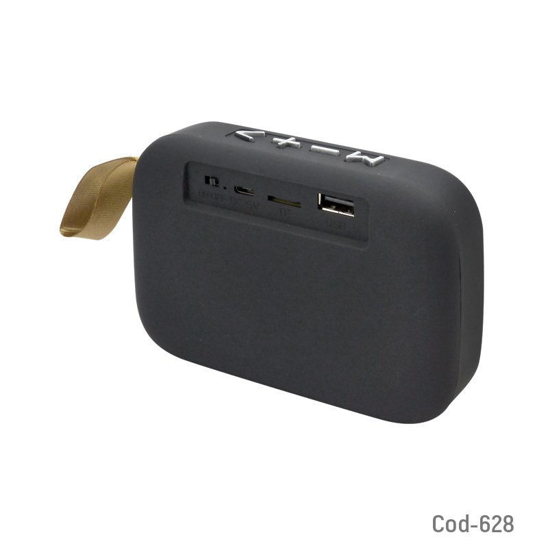 Parlante bluetooth con fm/usb/tf, recargable, textura tela. en caja - pack de 10 unidades mayorista — imagen 2