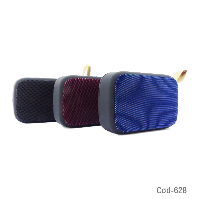 Parlante bluetooth con fm/usb/tf, recargable, textura tela. en caja - pack de 10 unidades mayorista — imagen 3