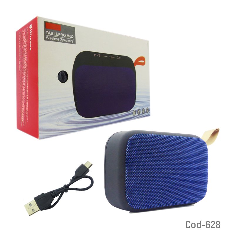 Parlante bluetooth con fm/usb/tf, recargable, textura tela. en caja - pack de 10 unidades mayorista — imagen 4