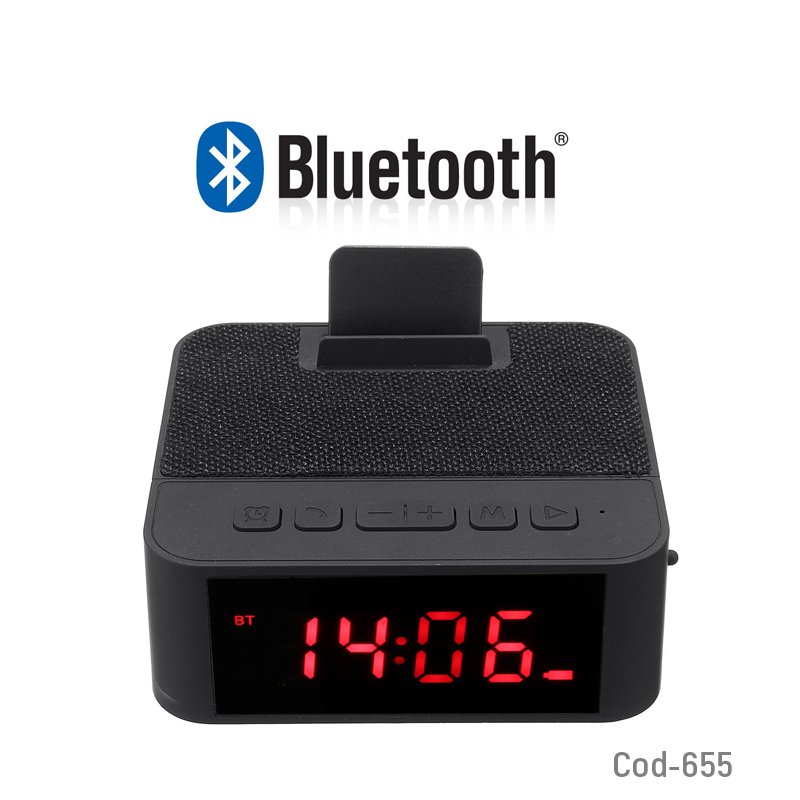 Radio Despertador Bluetooth Mod.X31, FM, USB, TF, AUX. 12cm x 11cm x 4,5cm por mayor en Chile