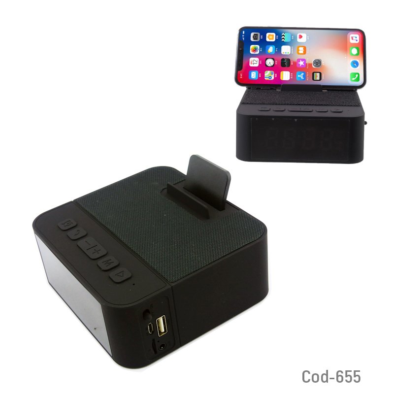 Radio despertador bluetooth mod.x31, fm, usb, tf, aux. mayorista — imagen 3