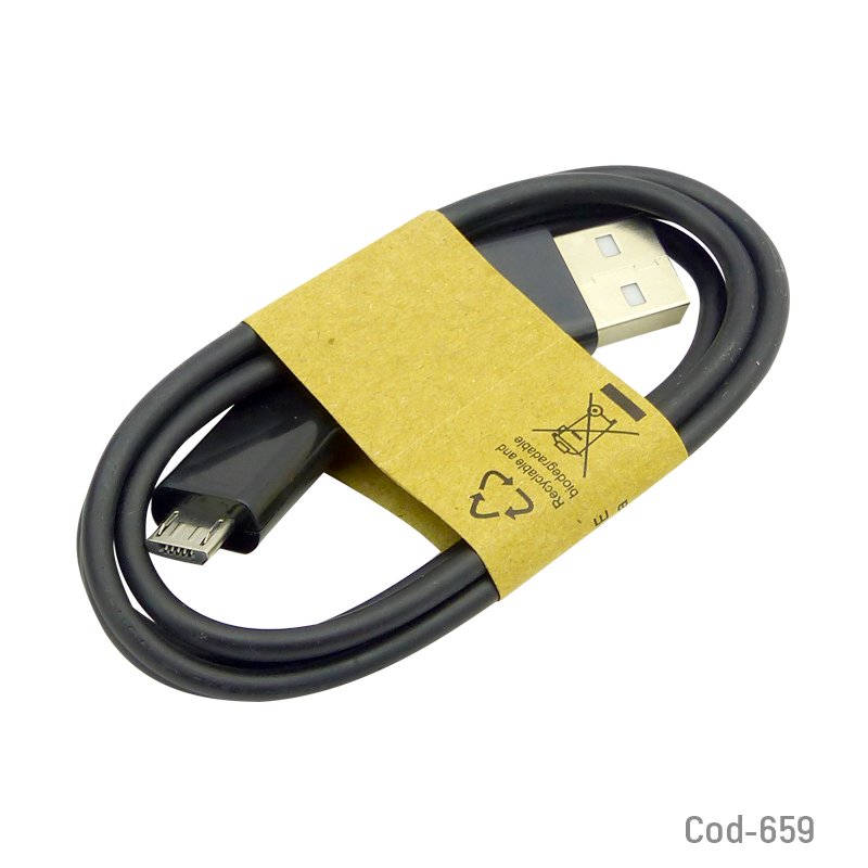 Cable usb a micro 5 pin, 1 metro, x 1 pieza - pack de 100 unidades mayorista — imagen 4