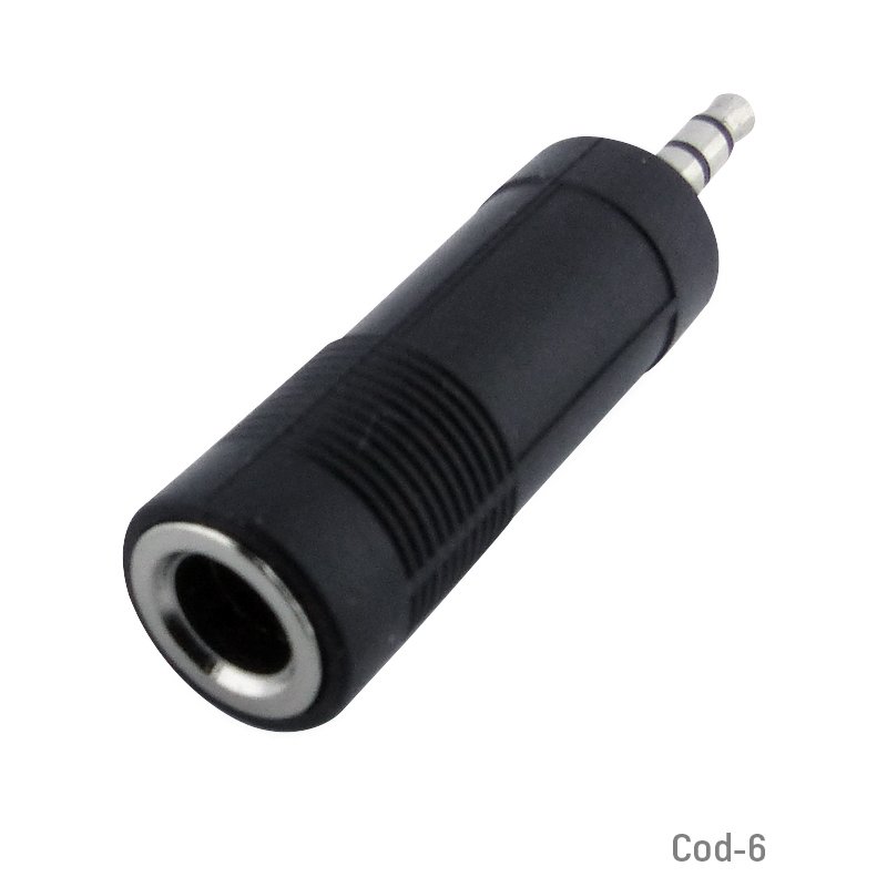 Adaptador plug entrada de 6,3mm, salida 3,5mm - pack de 100 unidades mayorista — imagen 2