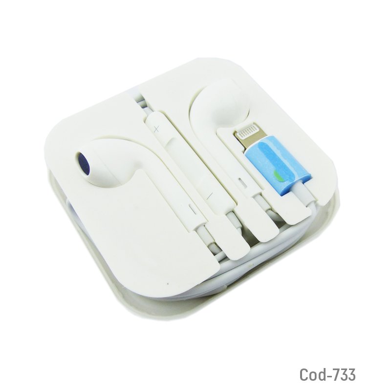 Audifonos in ear con microfono para iphone 8-10 con bluetooth, cable lighting. en caja. - pack de 10 unidades mayorista — imagen 3