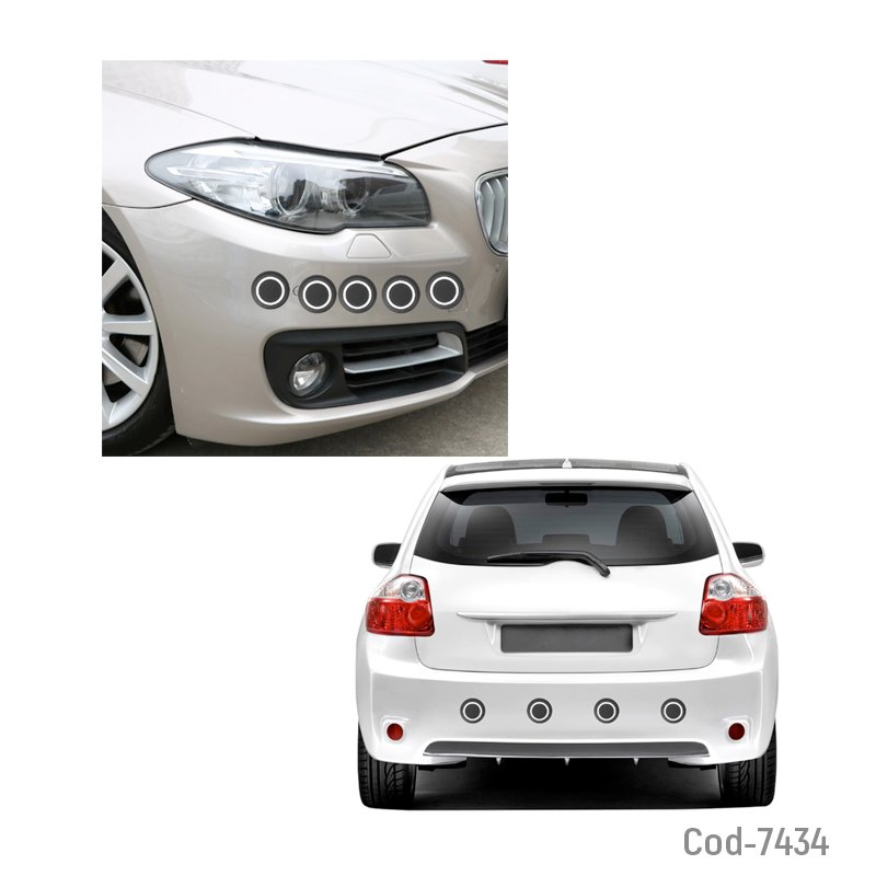 Protector parachoque x 10 pcs, para auto, maxeed redondos. en blister. - pack de 10 unidades mayorista — imagen 2