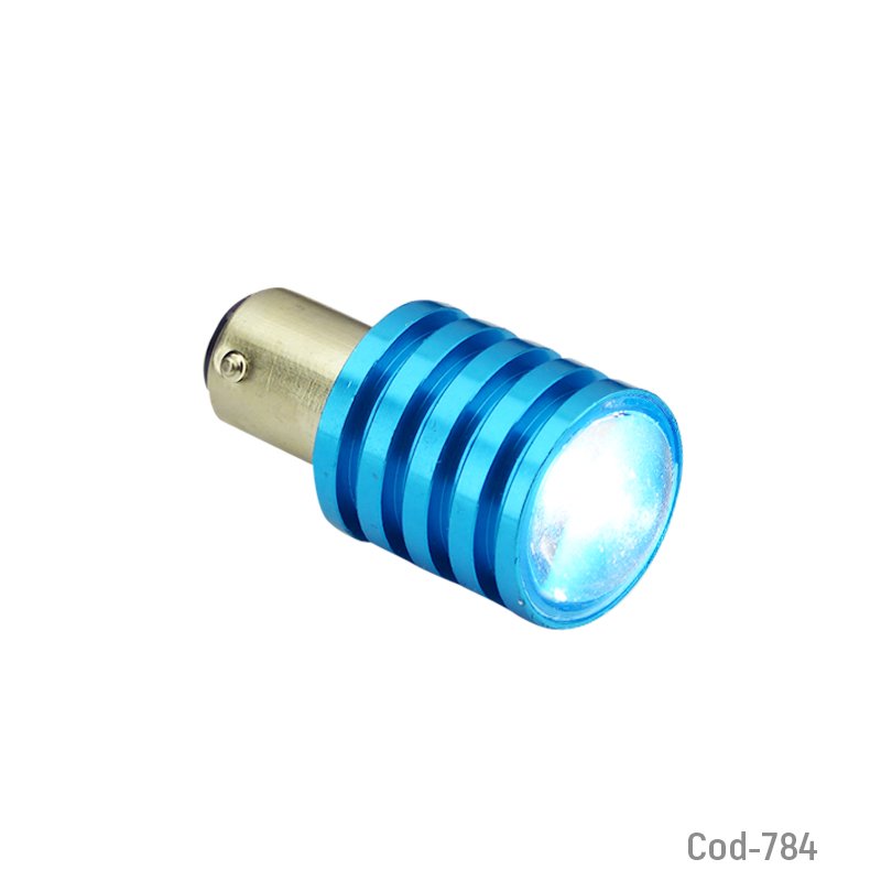 Ampolleta led p21 con lupa 2 contactos, luz blanca, dezzer el par. - pack de 10 unidades mayorista — imagen 2