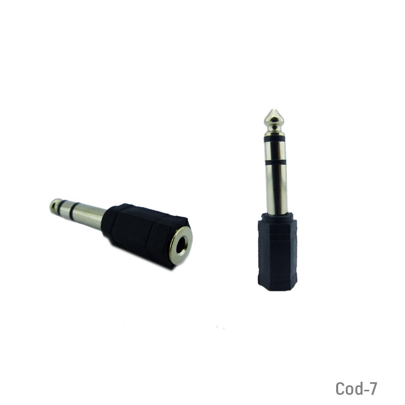 Adaptador de audio hembra de 3.5 mm a macho 6,3 mm. - pack de 100 unidades mayorista — imagen 2