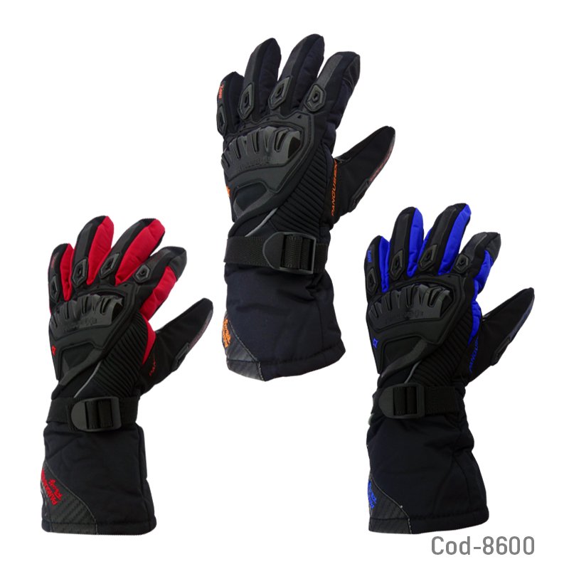 Guantes largos con protecciones para frio marca axe, motociclismo, alta calidad. mayorista — imagen 2