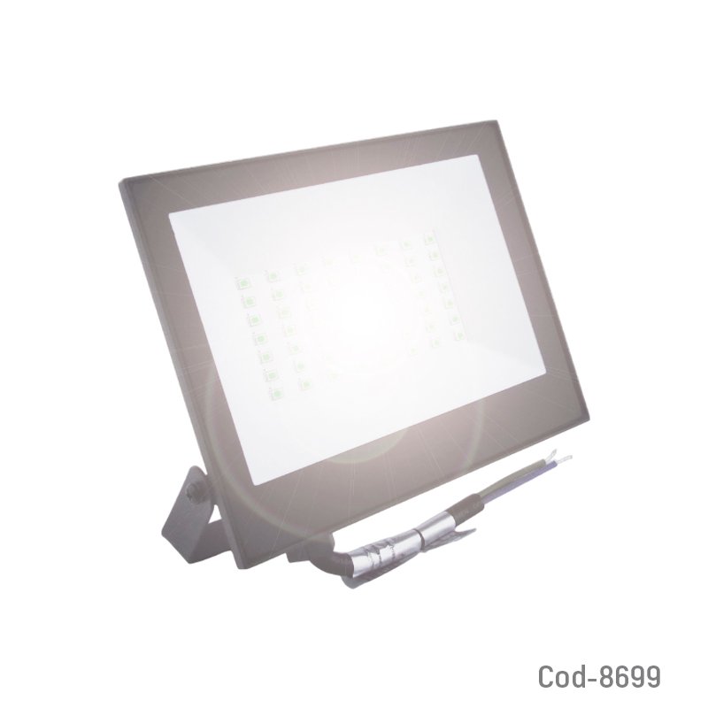 Foco halogeno led 50 watt, marca megabright luz fria, certificado mayorista — imagen 2