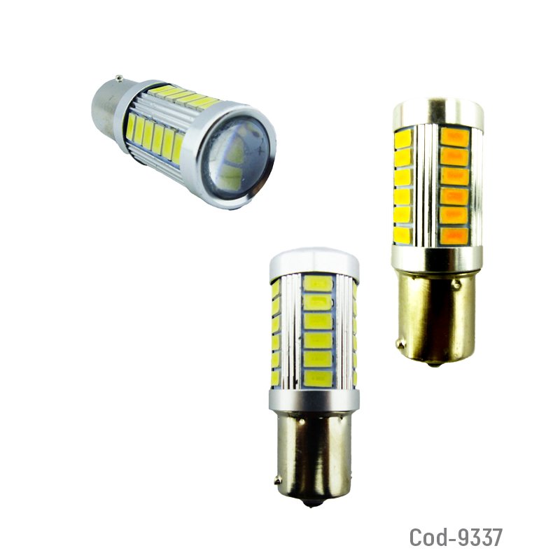 Ampolleta 33 led con canbus de 1 contacto, blanca y ambar. set x 2. - pack de 10 unidades mayorista — imagen 2