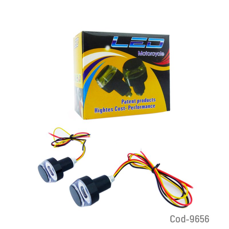 Balancin/intermitente para manubrio de moto, 6 led duo color, el par - pack de 10 unidades mayorista — imagen 3