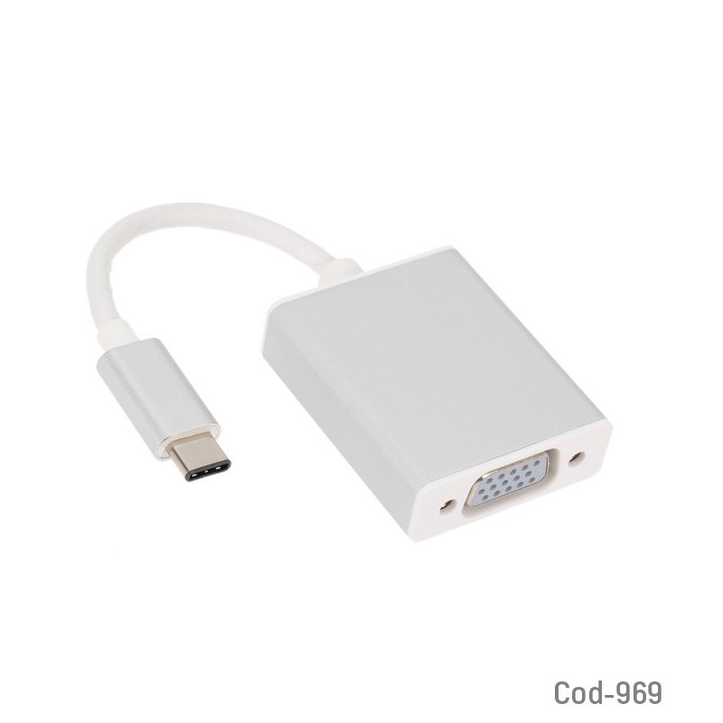 Cable vga a type-c 4k ultra hd en bolsa - pack de 10 unidades mayorista — imagen 2