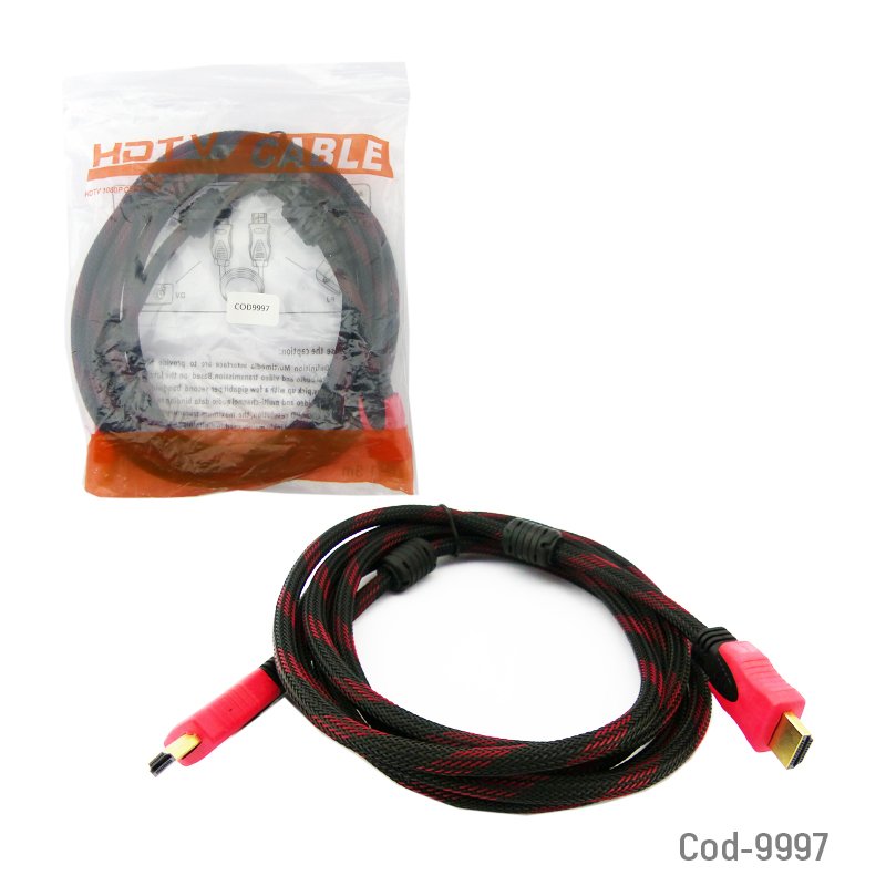 Cable hdmi 3 metros, doble filtro - pack de 10 unidades mayorista — imagen 3