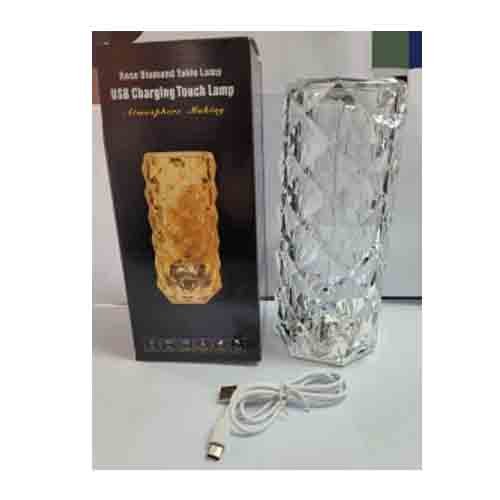 LAMPARA DE CRISTAL ROSA por mayor - Electrónica por mayor