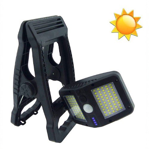 Lampara LED Solar Con Pinza, Sensor Y Recargable por mayor Electrónica por mayor