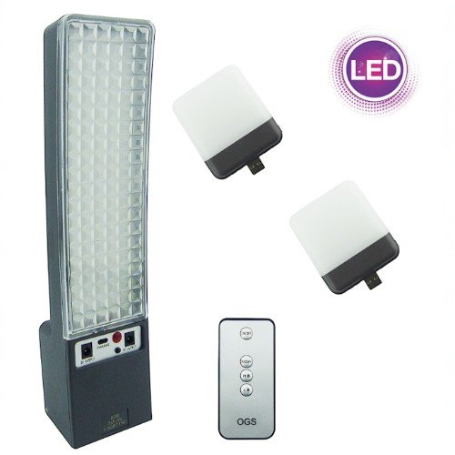 Lampara Solar LED Modelo 010 Con Luces Desmontables Cable 3M De 80 Watt Y Control Remoto. por mayor Electrónica por mayor