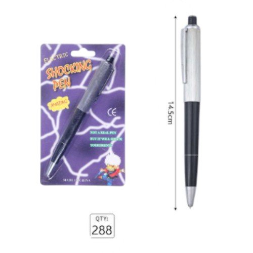 Lápiz Eléctrico de Broma Shocking Pen - Juguete de Goma de Electrocución para Chistes por mayor - Jugueteria por mayor