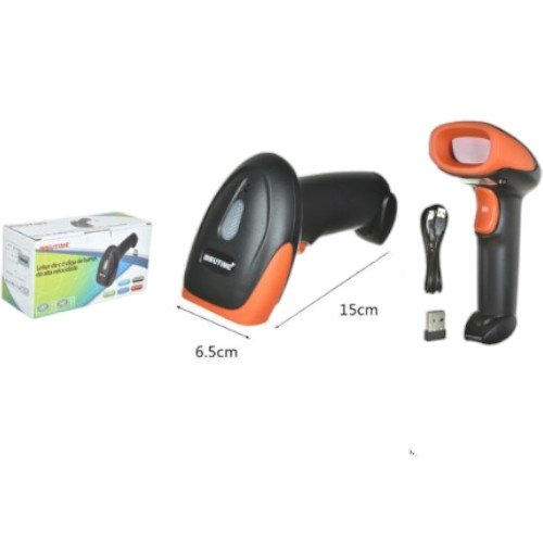 Lector de Código de Barras Inalámbrico 830G - Escáner Láser de Alta Velocidad con Receptor USB por mayor - Electrónica por mayor