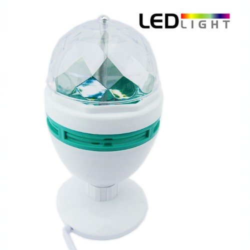 LED Magic RGB Mini Con Base, Movimiento Circular. En Caja. por mayor - Electrónica por mayor