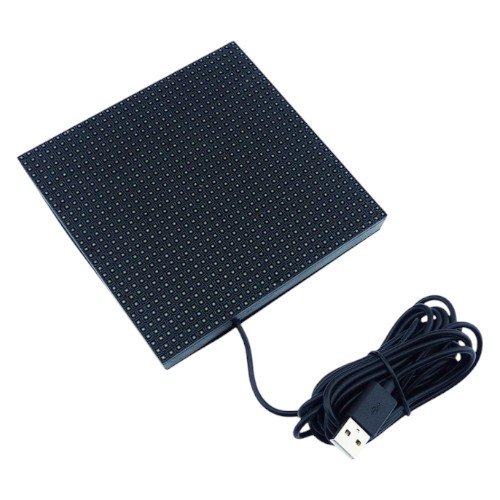 Letrero LED Mini Cuadrado Programable Para Auto Con Ventosa Y APP Para Smartphone. por mayor Electrónica por mayor