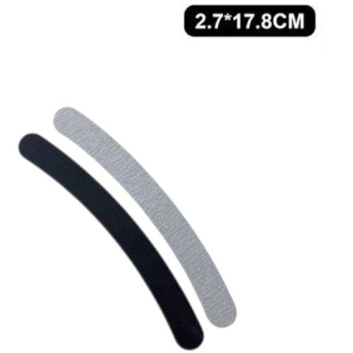 Limas Curvas para Uñas Profesionales en Color Negro y Gris por mayor - Belleza por mayor