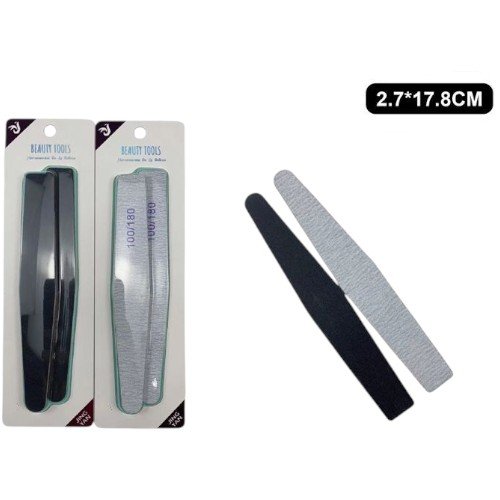 Limas de Uñas Profesionales Tipo Rombo en Color Negro y Gris por mayor - Belleza por mayor